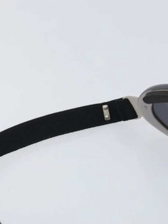 CHANEL Goggles Sunglasses plastic Black CC Auth SW1992 main image 3